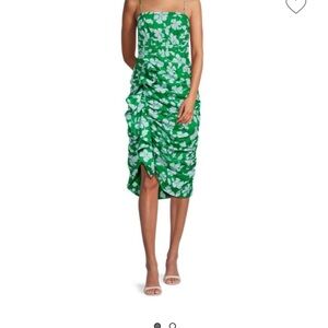 Olly Floral Rushed Dress